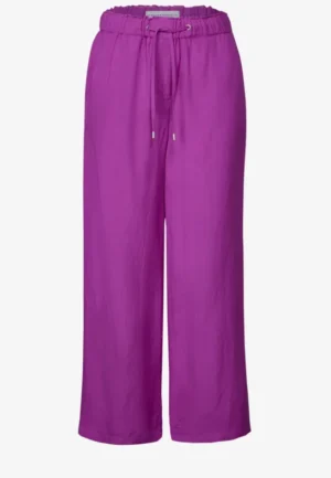 Alternative view of Wide Legs 7/8 broek van linnenmix