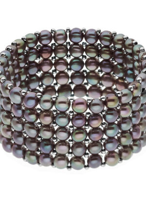 Armband 5 Rijen Echte Zoetwaterparels 4 mm