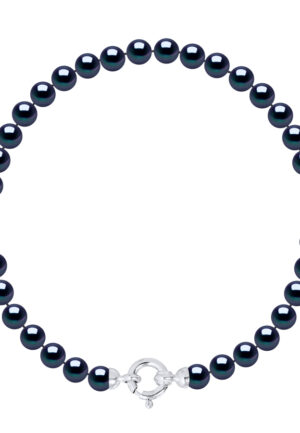 Armband Gekweekte Parels Zoetwater 5-6mm Sluiting Black Luxury White Gold