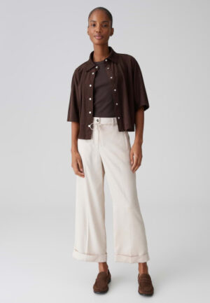 Opus - Wit | unisex | Broek | Wit | 44 | regular | Kamst mode