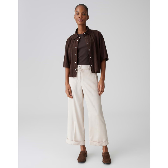 Opus - Wit | unisex | Broek | Wit | 44 | regular | Kamst mode