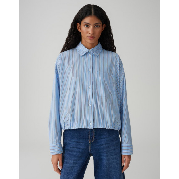 Opus - Blauw | unisex | Blouse | Blauw | 38 | regular | Kamst mode