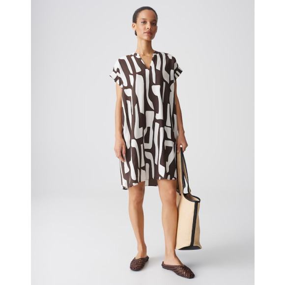 Opus - Bruin | unisex | Jurk | Bruin | 36 | regular | Kamst mode