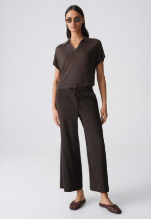 Opus - Bruin | unisex | Broek | Bruin | 42 | regular | Kamst mode
