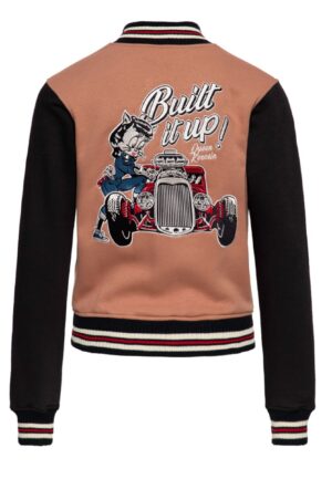 Queen Kerosin Built It Up College Jacket Latte-L