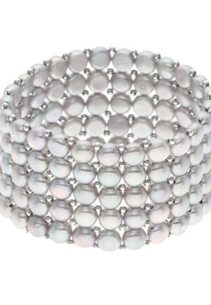 Armband 5 Rijen Echte Zoetwaterperlen - 4 mm