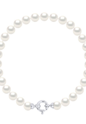 Armband Gekweekte Parels Zoetwater 6-7mm White Luxury White Gold Clasp