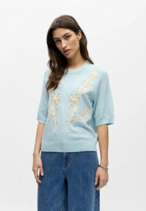 Object - Blauw | Dames | Trui | Blauw | S | regular | Kamst mode