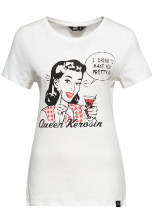 King Kerosin I Drink Shirt Off White -XXXL