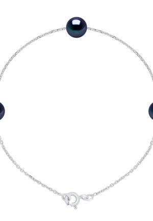 Armband 3 Echte Cultiveerde Zoetwaterparels Rond 7-8 mm