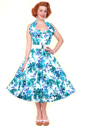 Blue Orchid Floral Dress White-38 (NL)/ 12 (UK)