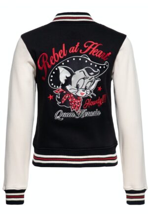 Queen Kerosin Howdy College Jacket Black-XL | 22% korting