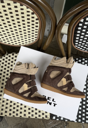 Isabel Marant sneakers Bekett-Gz BK0010FA-C1E02S chocolate/sand brown