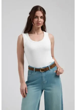 Florez - Wit | Dames | Top | Wit | L | regular | Kamst mode