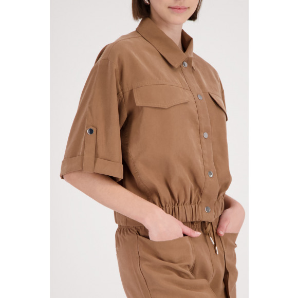 Monari - Bruin | unisex | Jasje | Bruin | 44 | regular | Kamst mode