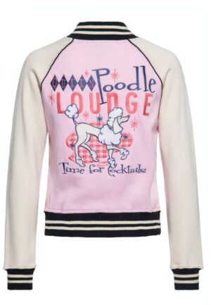 Queen Kerosin Poodle Lounge College Jacket Pink -XXL