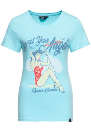 Queen Kerosin I Am Not Your Angel T-Shirt Sky Blue -XL
