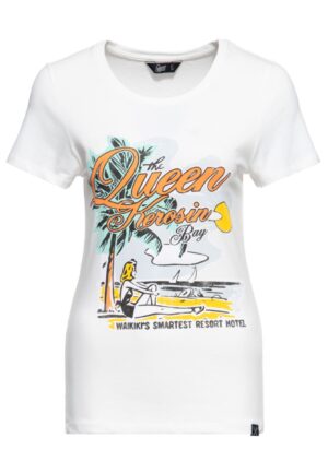 Moederdag cadeau - Queen Kerosin T-Shirt Queens Bay Off White-XL
