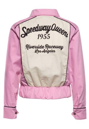 Queen Kerosin Gabardine Jacket Speedway Queens Old Pink And White-XXXL | 20% korting