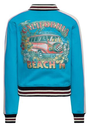 Queen Kerosin California Beach'n College Jacket Sky Blue-XL