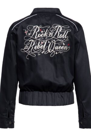 Queen Kerosin Rock n Roll Rebel Queen Gabarin Jacket Black-XXXL
