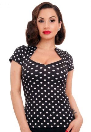 Steady Polka Dot Sophia Black White -XL