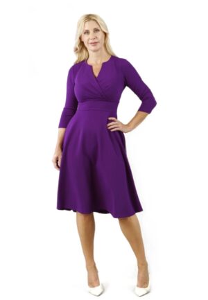 Diva Catwalk January Swing Dress Deep Purple -XXL