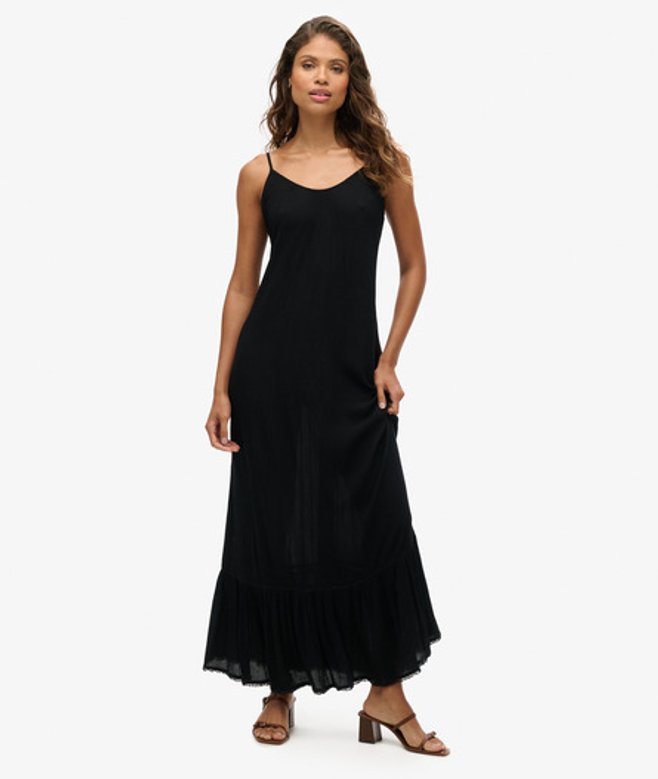 Beach Maxi-hemdjurk Zwart Grootte: 40