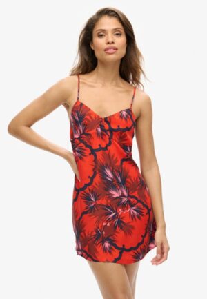 Cami-minijurk met Print Rood Grootte: 40