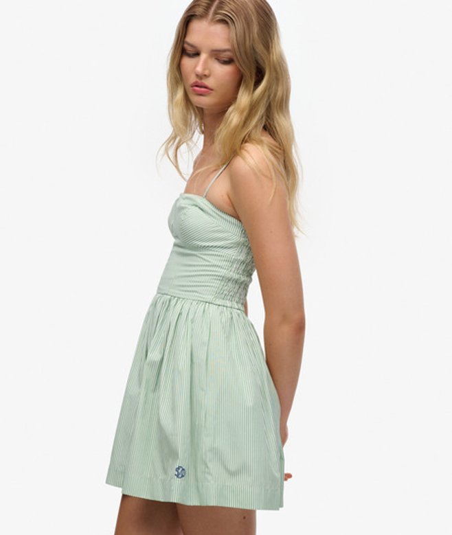 Korset Cami Mini-jurk Green Grootte: 38