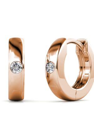 Ringen Oorbellen - Roségoud en Kristal