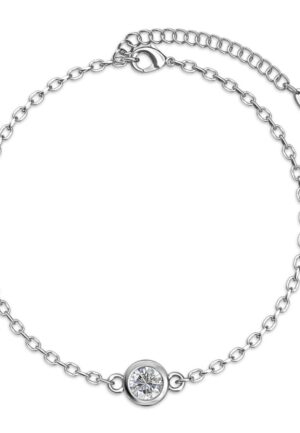 Alternative view of Geboortesteen armbanden - Zilver, kristal en groen