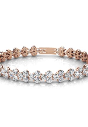 Prinsessenarmbanden - Roségoud en kristal