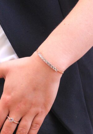 Alternative view of Crystal Mia armbanden - roségoud en kristal