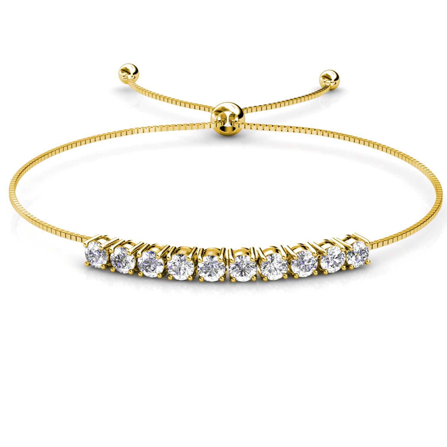 Crystal Mia armbanden - Goud en kristal