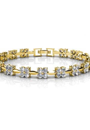 Zoete armbanden - Goud en kristal