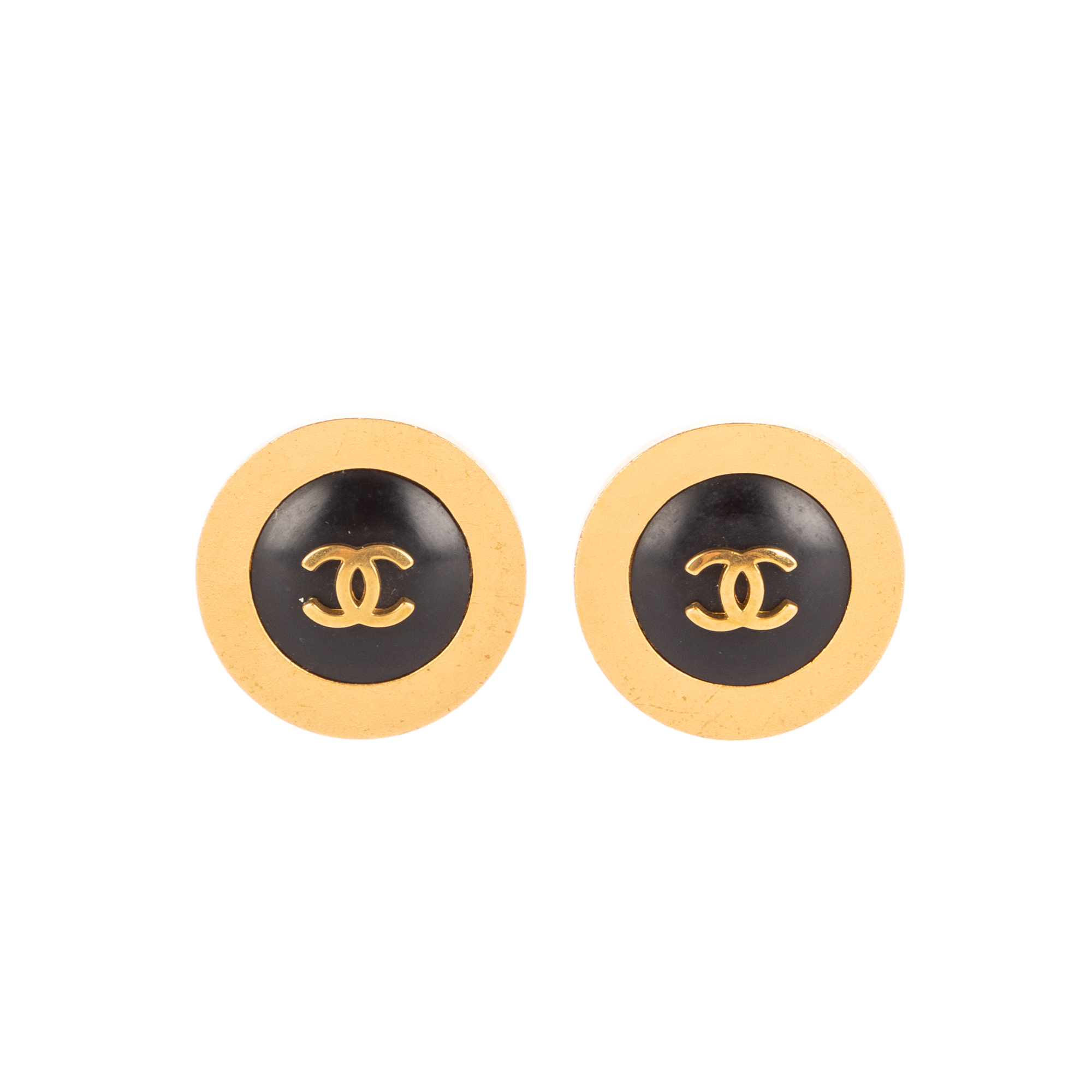 CC Round Clip On Earrings Oorbellen
