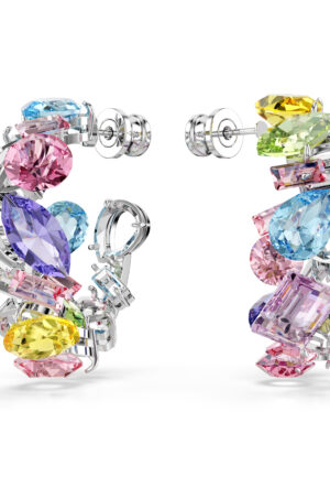 Alternative view of Swarovski 'Gema' Vrouwen Hoepel Oorbellen van Basismetaal - Zilver 5692412