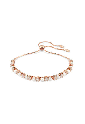 Swarovski 'Matrix Pearl' Dames Gouden Geplateerde Metalen Armband - Roze 5729506