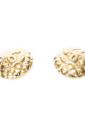 Alternative view of CC Quilted Round Clip On Earrings  Oorbellen