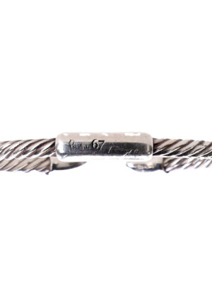 Alternative view of Pomellato 67 Gedraaide Bangle Armband in Zilver Metaal