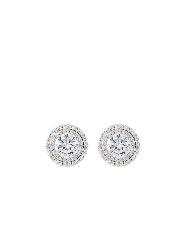 US Polo Assn Jewellery Cristal Rhodium Oorbellen