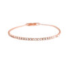 Luxenter Briljant Zirkonia armband afgewerkt in 18K roségoud - Kayla