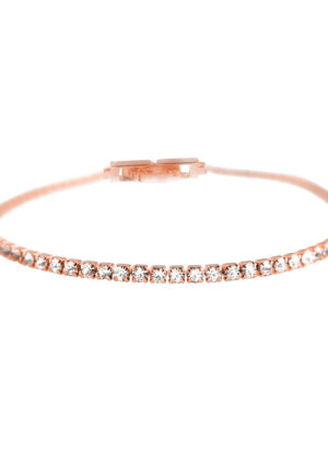 Luxenter Briljant Zirkonia armband afgewerkt in 18K roségoud - Kayla