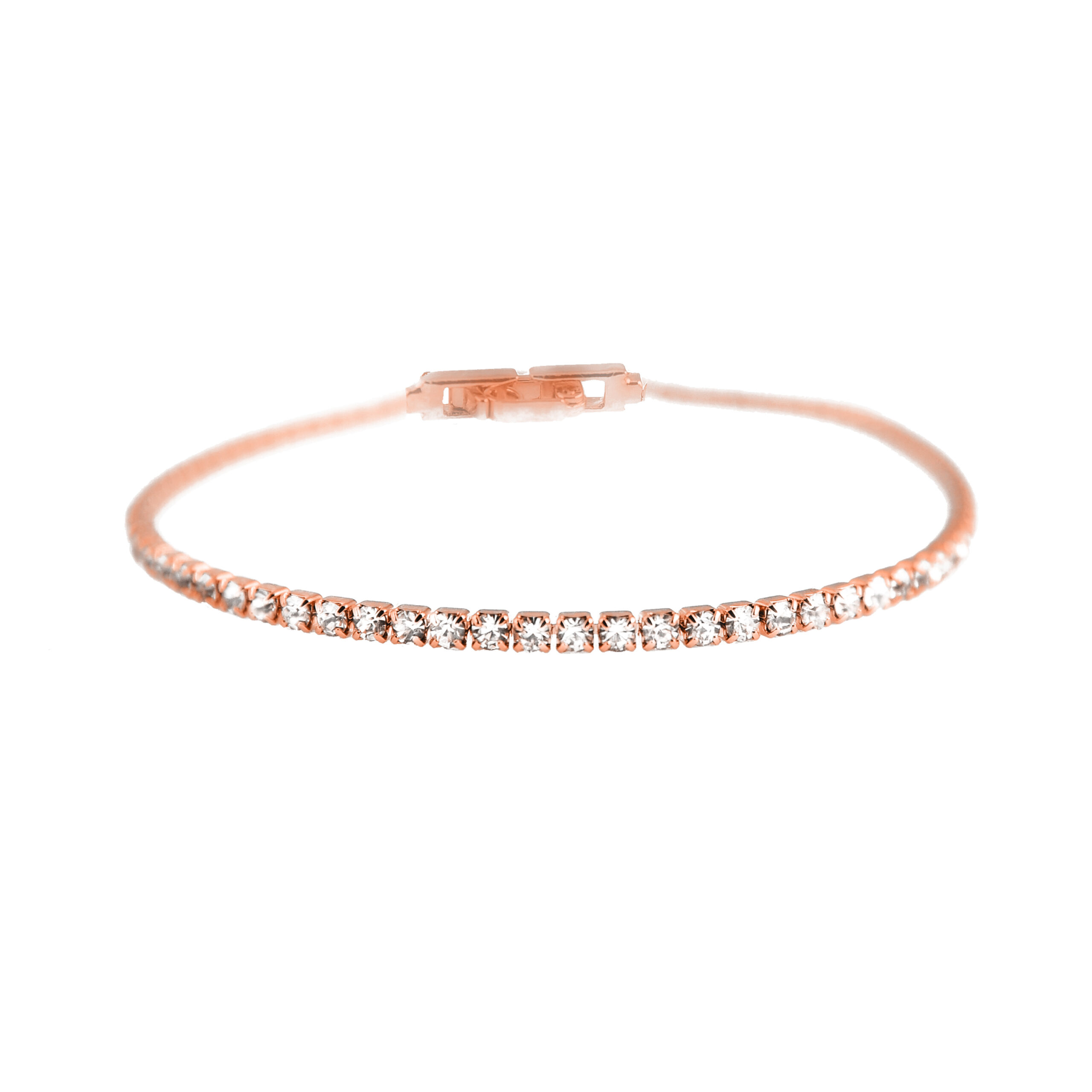 Luxenter Briljant Zirkonia armband afgewerkt in 18K roségoud - Kayla