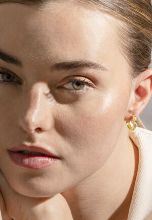 Alternative view of Luxenter Oorbellen met Glimmende Zirkonia 18K goud afwerking - Lionvi