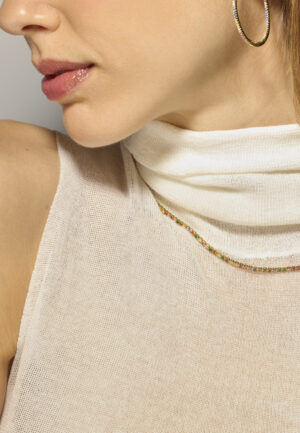 Alternative view of Luxenter oorbellen met glanzende 18k gouden afwerking zirkonia - Macare