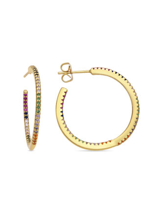 Luxenter Oorbellen met Glimmende Zirkonia 18k goud afwerking - Firmou