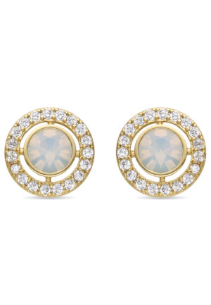 Luxenter Oorbellen met Glimmende Zirkonia 18k goud afwerking - Riashe