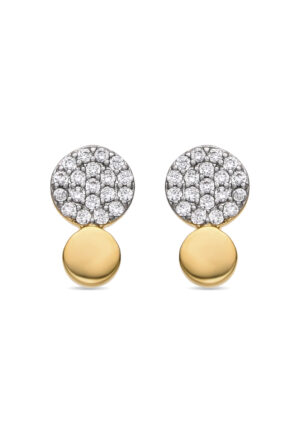 Luxenter Oorbellen met Glimmende Zirkonia 18k goud afwerking - Gudpe